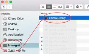 libreria di iphoto