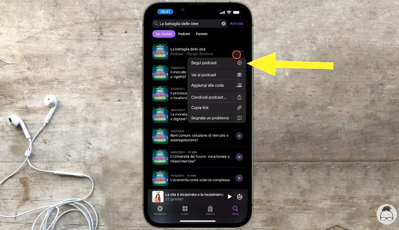 Come abbonarsi ad un podcast con iPhone
