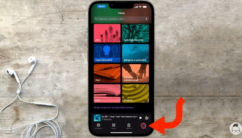 Podcast per iPhone come effettuare la ricerca