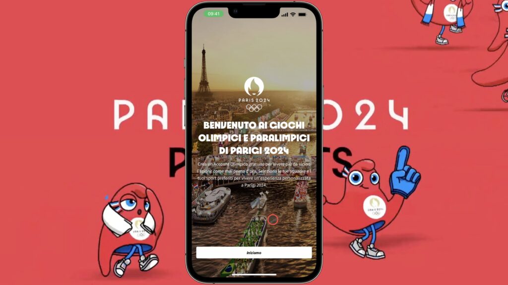 Parigi 2024 applicazione per iPhone