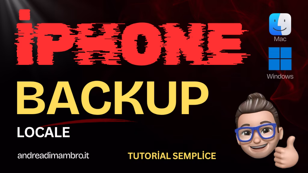 Backup iPhone locale, completo e veloce. tutorial semplice