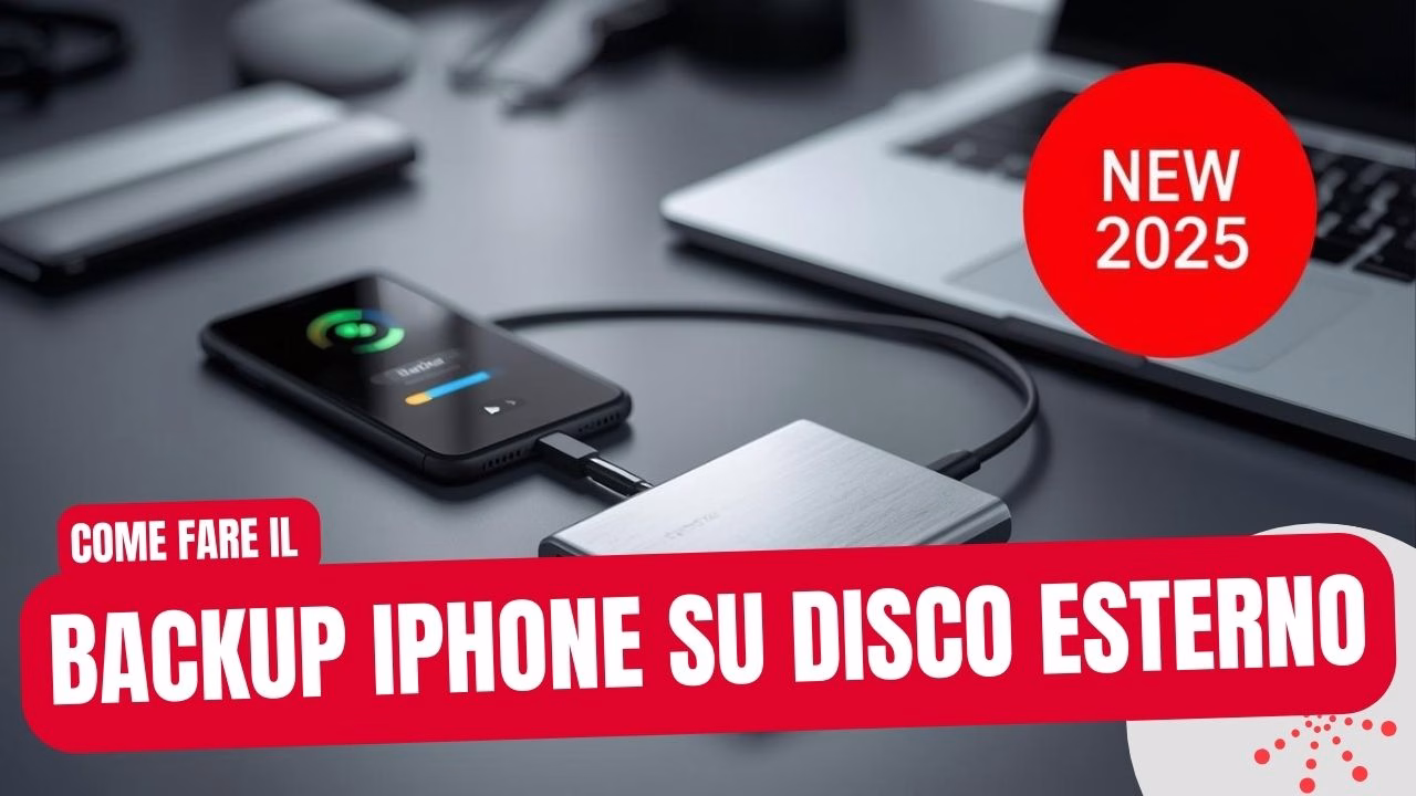 Backup iPhone su disco esterno