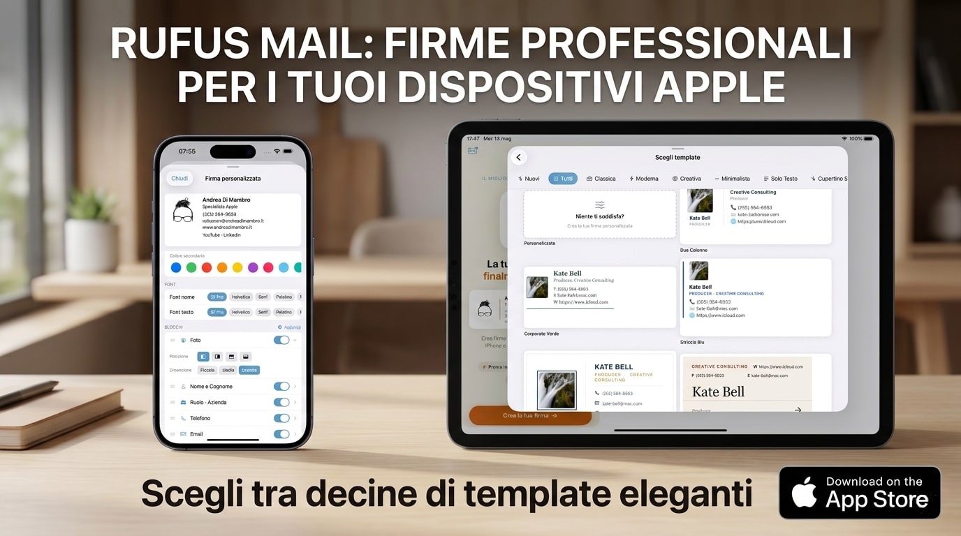 Come mettere foto e logo nella firma email su iPhone e iPad